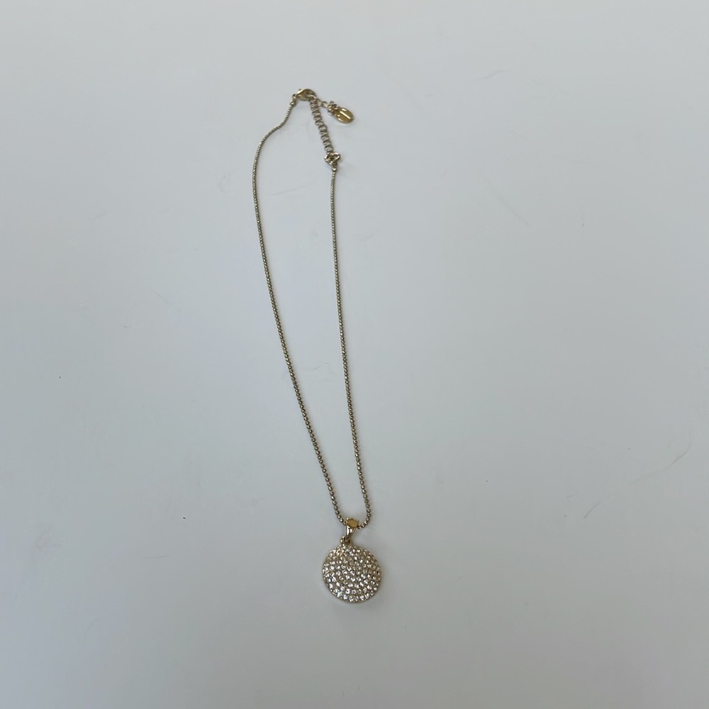 Talbots Rhinestone/Gold Necklace - Picture 9 of 13